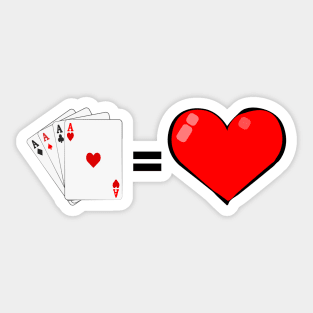 Love Poker Sticker